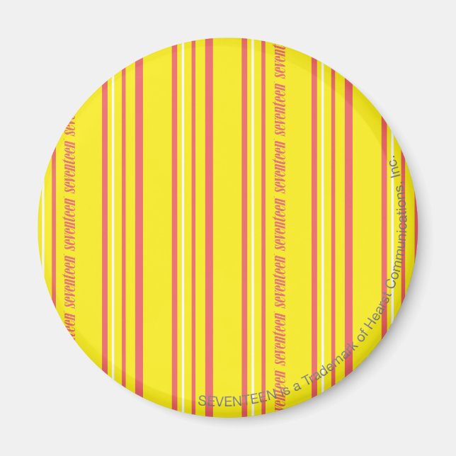 Thin Stripes Yellow Magnet (Front)