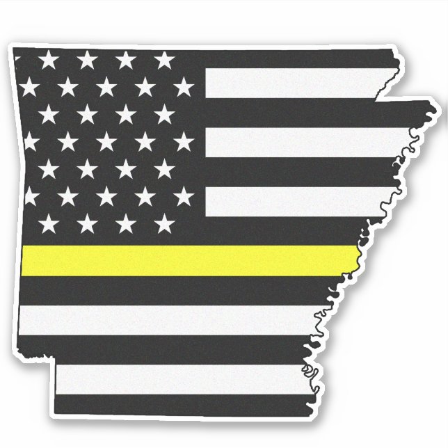 Thin Yellow Line Arkansas Flag (Front)