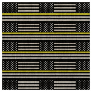 Thin Yellow Line Dispatchers Flag Fabric