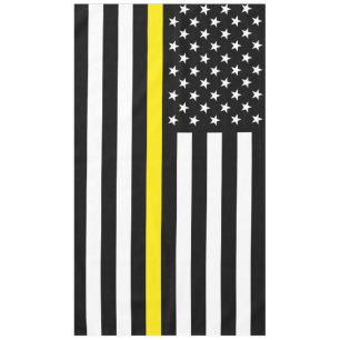 Thin Yellow Line Dispatchers Flag Tablecloth