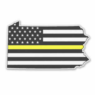 Thin Yellow Line Flag Pennsylvania