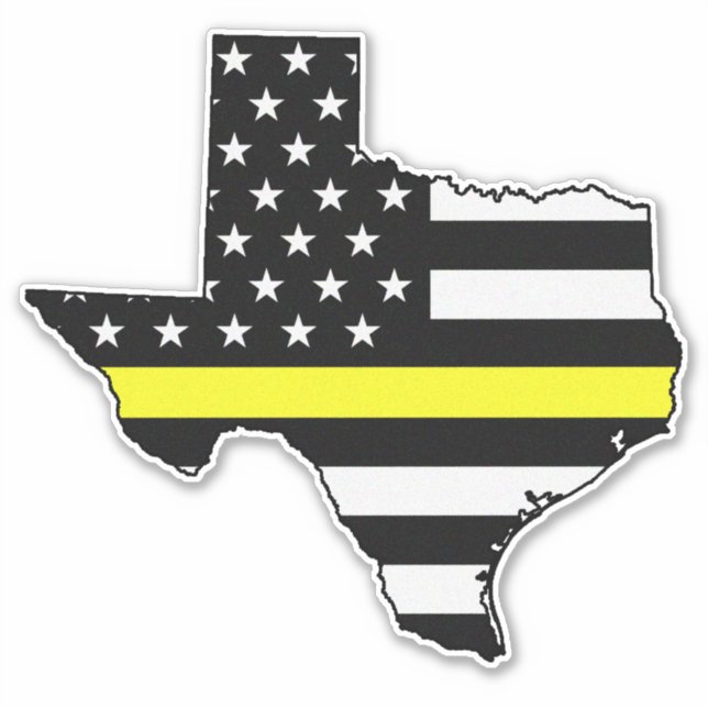 Thin Yellow Line Flag Texas (Front)