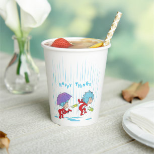 Thing 1 Thing 2 Happy Things Paper Cups