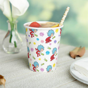 Thing 1 Thing 2 Hoppy Frog Things Pattern Paper Cups