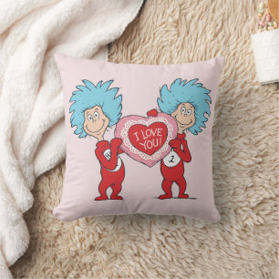 Thing 1 Thing 2 I Love You Cushion