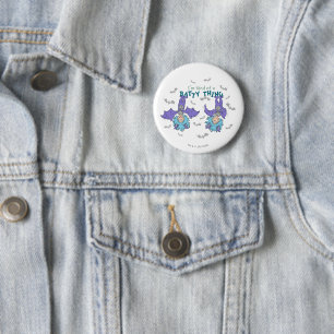 Thing 1 Thing 2 Kind of a Batty Thing 6 Cm Round Badge