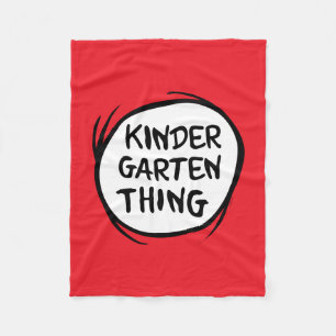 Thing 1 Thing 2 - Kindergarten Thing Fleece Blanket