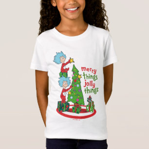 Thing 1 Thing 2 Merry Things Jolly Things T-Shirt