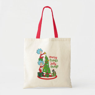 Thing 1 Thing 2 Merry Things Jolly Things Tote Bag