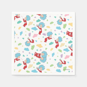 Thing 1 Thing 2 Sweet Things Pattern Napkin