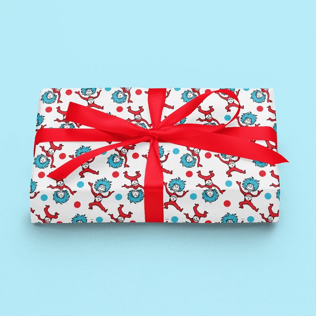 Thing 1 Thing 2 | Twins Baby Shower Wrapping Paper (Wrapped gift)