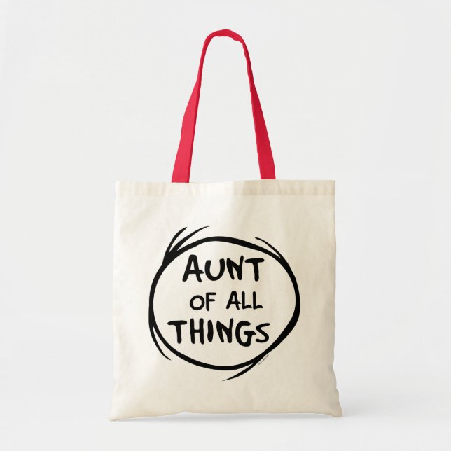 Thing One Thing Two - Aunt of all Things Tote Bag (Front)