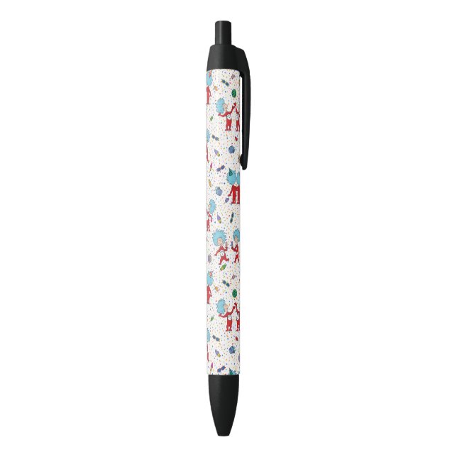 Thing One Thing Two Celebration Pattern Black Ink Pen (Bottom (Vertical))