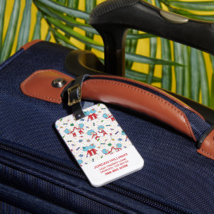 Thing One Thing Two Celebration Pattern Luggage Tag