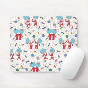 Thing One Thing Two Celebration Pattern Mouse Pad