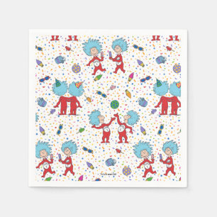 Thing One Thing Two Celebration Pattern Napkin