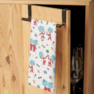 Thing One Thing Two Celebration Pattern Tea Towel