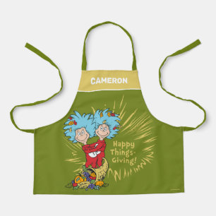 Thing One Thing Two Happy Things-Giving! Apron