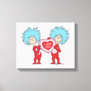 Thing One Thing Two I Love You Canvas Print