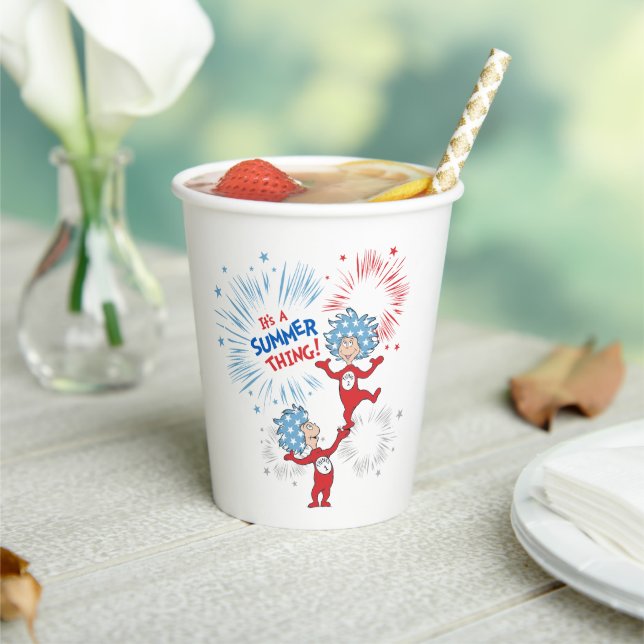 Thing One Thing Two It's A Summer Thing Paper Cups (Insitu)