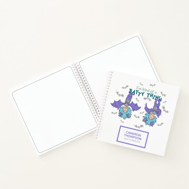 Thing One Thing Two Kind of a Batty Thing Notebook (Inside)