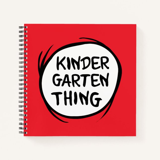 Thing One Thing Two - Kindergarten Thing Notebook (Front)