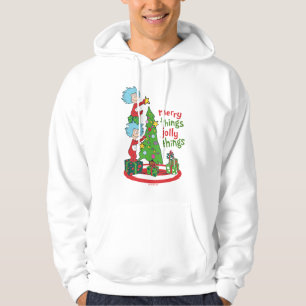 Thing One Thing Two Merry Things Jolly Things Hoodie