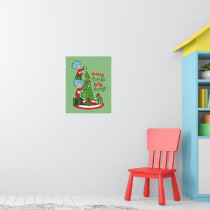 Thing One Thing Two Merry Things Jolly Things Poster