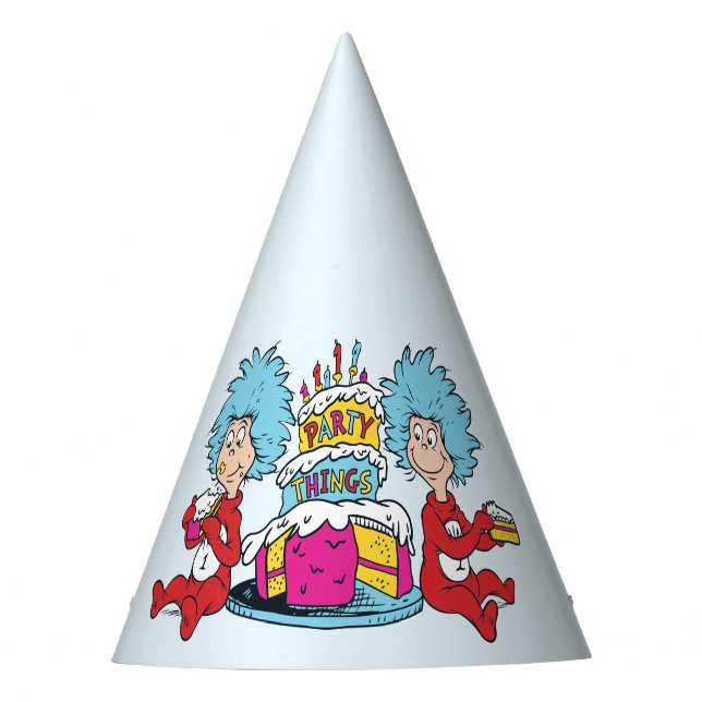 Thing One Thing Two Party Things Party Hat (Front)