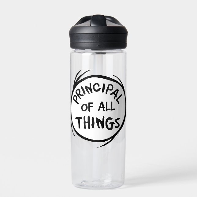 Thing One Thing Two - Principal of all Things Water Bottle (Front)