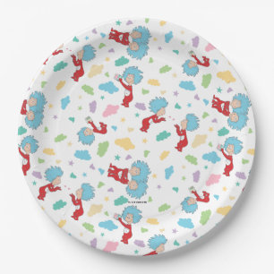 Thing One Thing Two Sweet Things Pattern Paper Plate