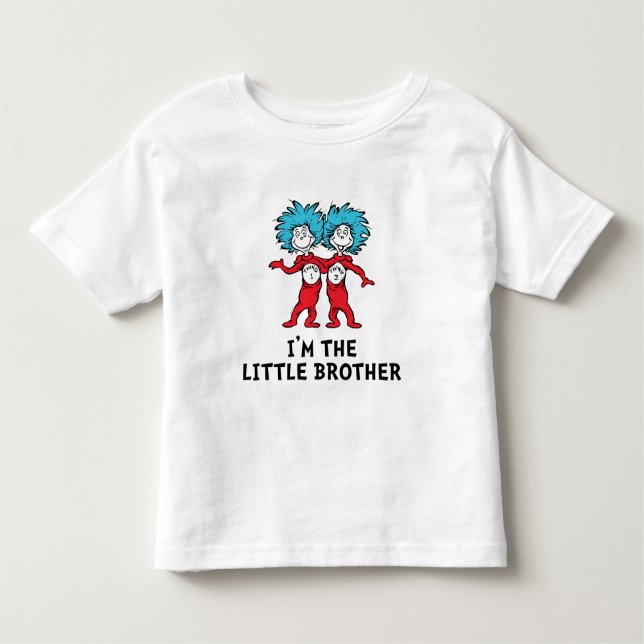 Thing One Thing Two | Twins | Little Brother Toddler T-Shirt (Front)
