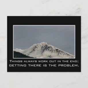 Things always work out in the end postcard