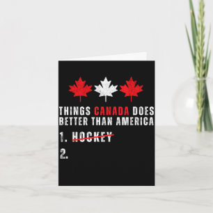 Things canada does better than america 1 hockey 2T Card