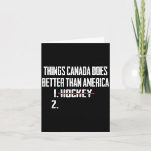 Things canada does better than america 1 hockey 2T Card