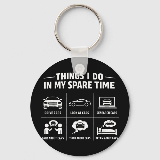 Things do in spare time mechanic garage carThings  Key Ring (Front)