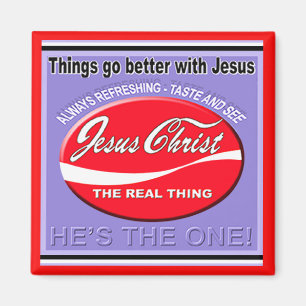 Things Go Better With Jesus Magnet