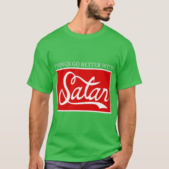 Things Go Better With Satan boy T-Shirt (Front)