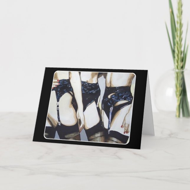 'Things Happen When the Party Winds Down' Painting Thank You Card (Front)