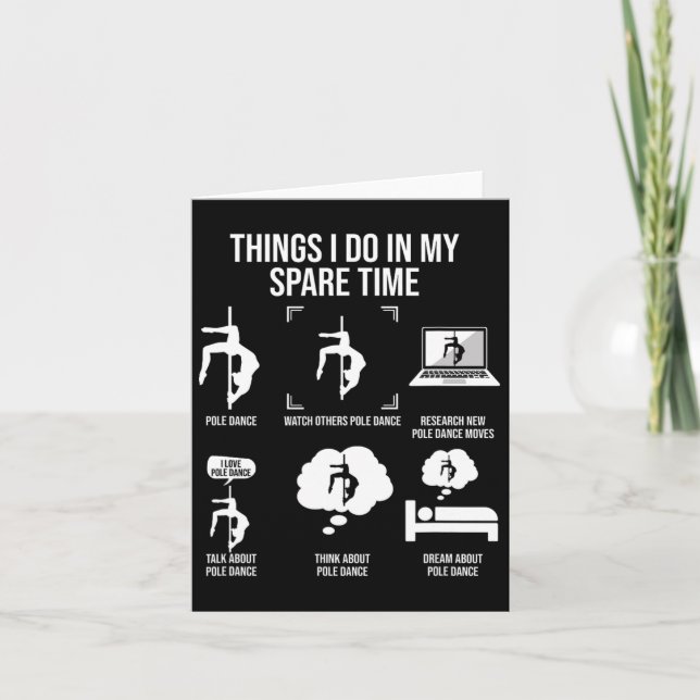 Things I Do In My Spare Time1  Card (Front)