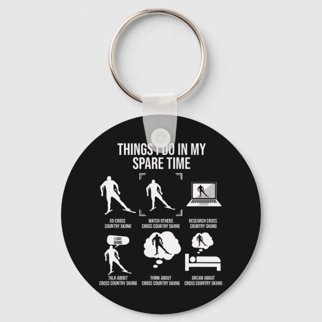 Things I Do In My Spare Time1  Key Ring (Front)