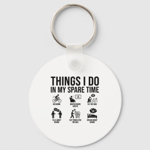 Things I Do In My Spare Time Bicycle Cycling Lover Key Ring