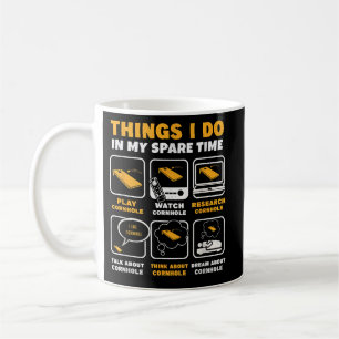 Things I Do In My Spare Time Cornhole Coffee Mug