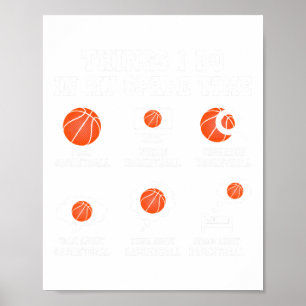 Things I Do In My Spare Time Funny Basketball Love Poster