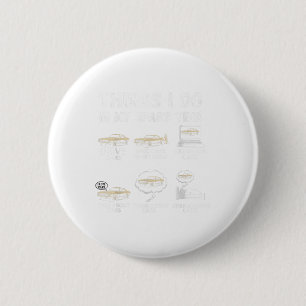 Things I Do In My Spare Time Funny Car Enthusiast  6 Cm Round Badge
