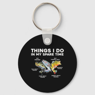 Things I Do In My Spare Time Funny Fishing 1 Key Ring