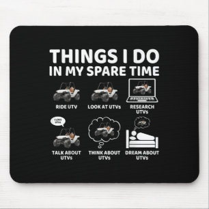 Things I Do In My Spare Time Funny Sxs Side-by-sid Mouse Pad