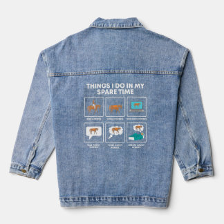 Things I Do In My Spare Time   Horse    Denim Jacket