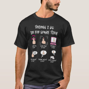 Things I Do In My Spare Time K Pop Heart Finger Bo T-Shirt
