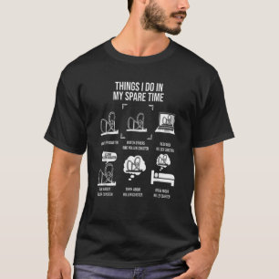 Things I Do In My Spare Time Rollercoaster Theme P T-Shirt